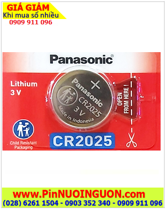 Pin kính 3D Lithium 3V Panasonic CR2025 chính hãng (Xuất xứ Indonesia)